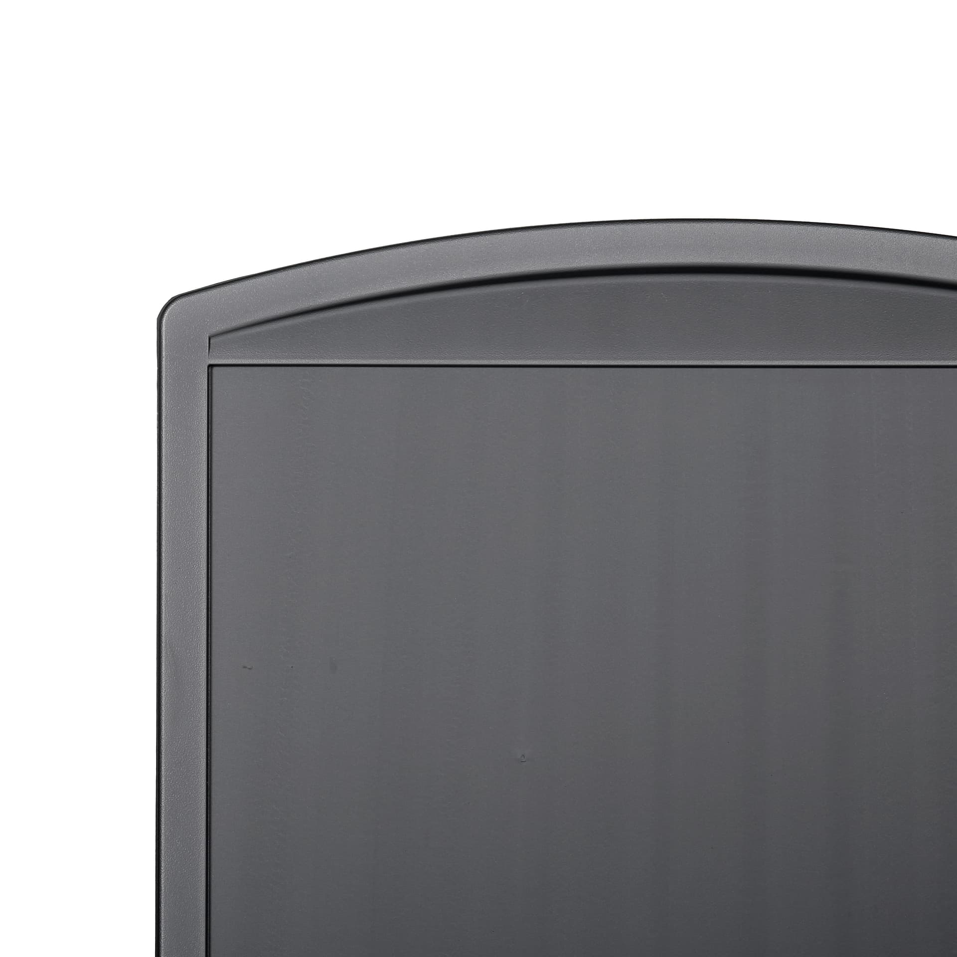 Plastic sidewalk sign with rounded frame