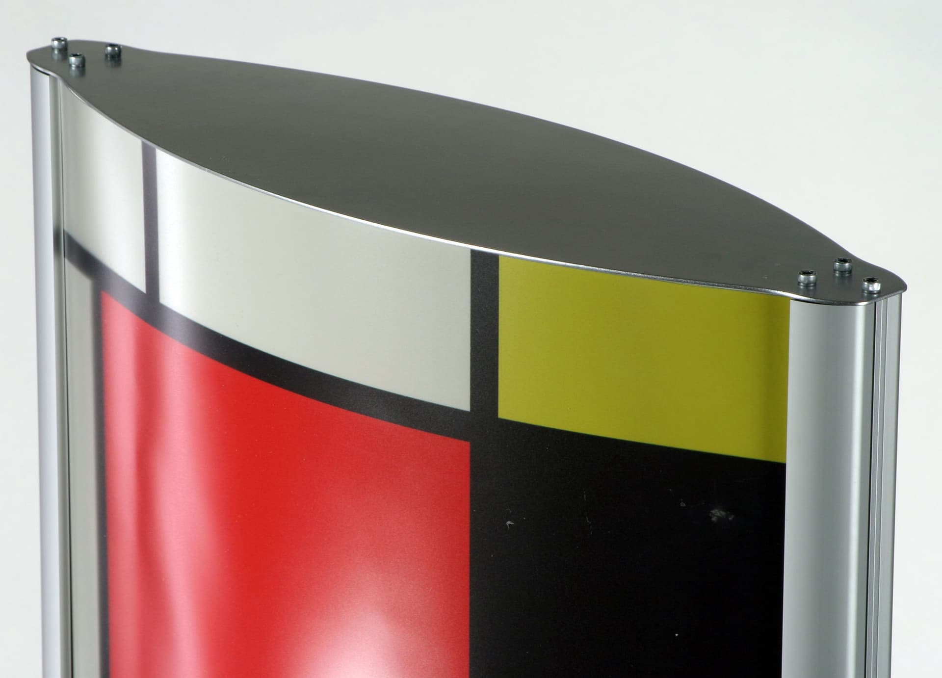 Totem Poster Stand Holds 24" x 72" Signage (Convex Design)