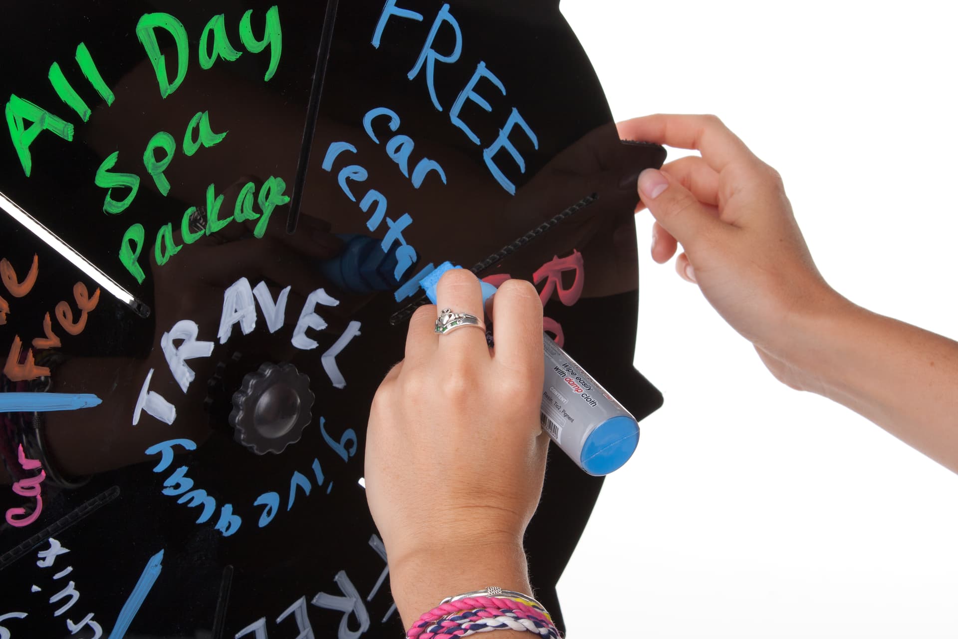 Write-On Spin the Wheel Game