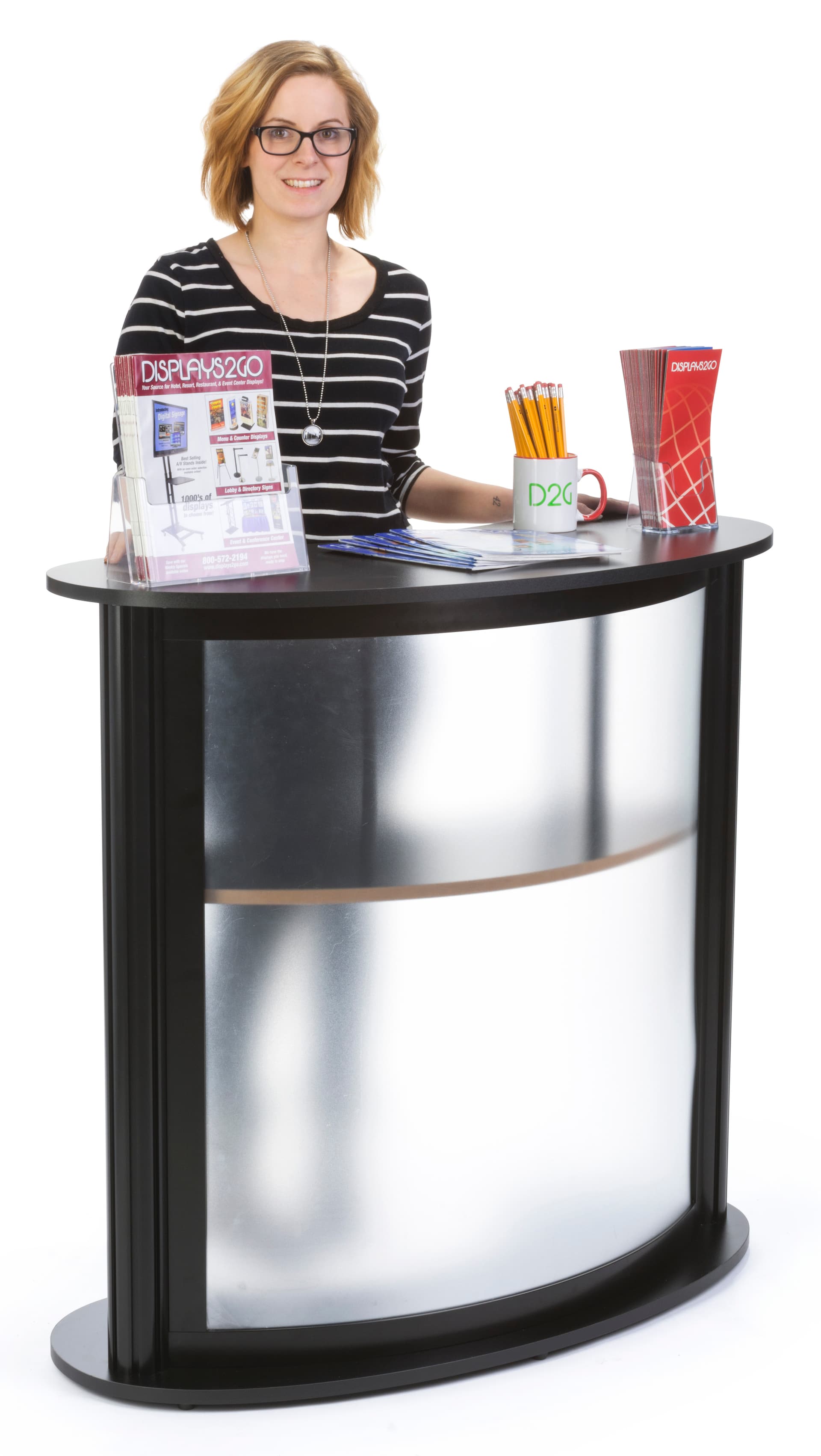 Modular Trade Show Counter, Black