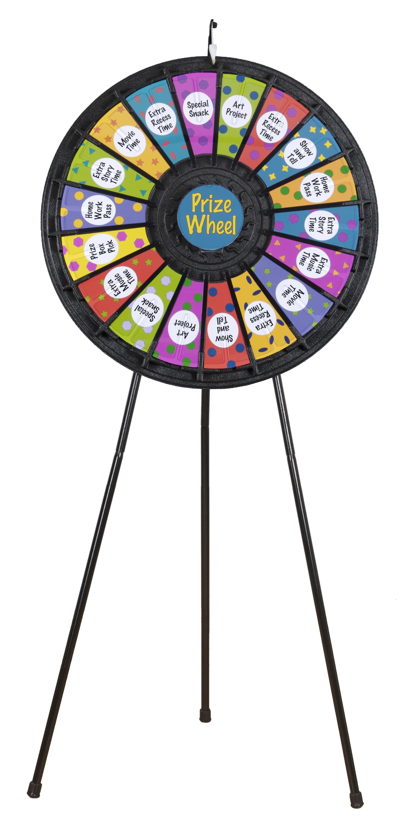 Game wheels with floor standing placement 