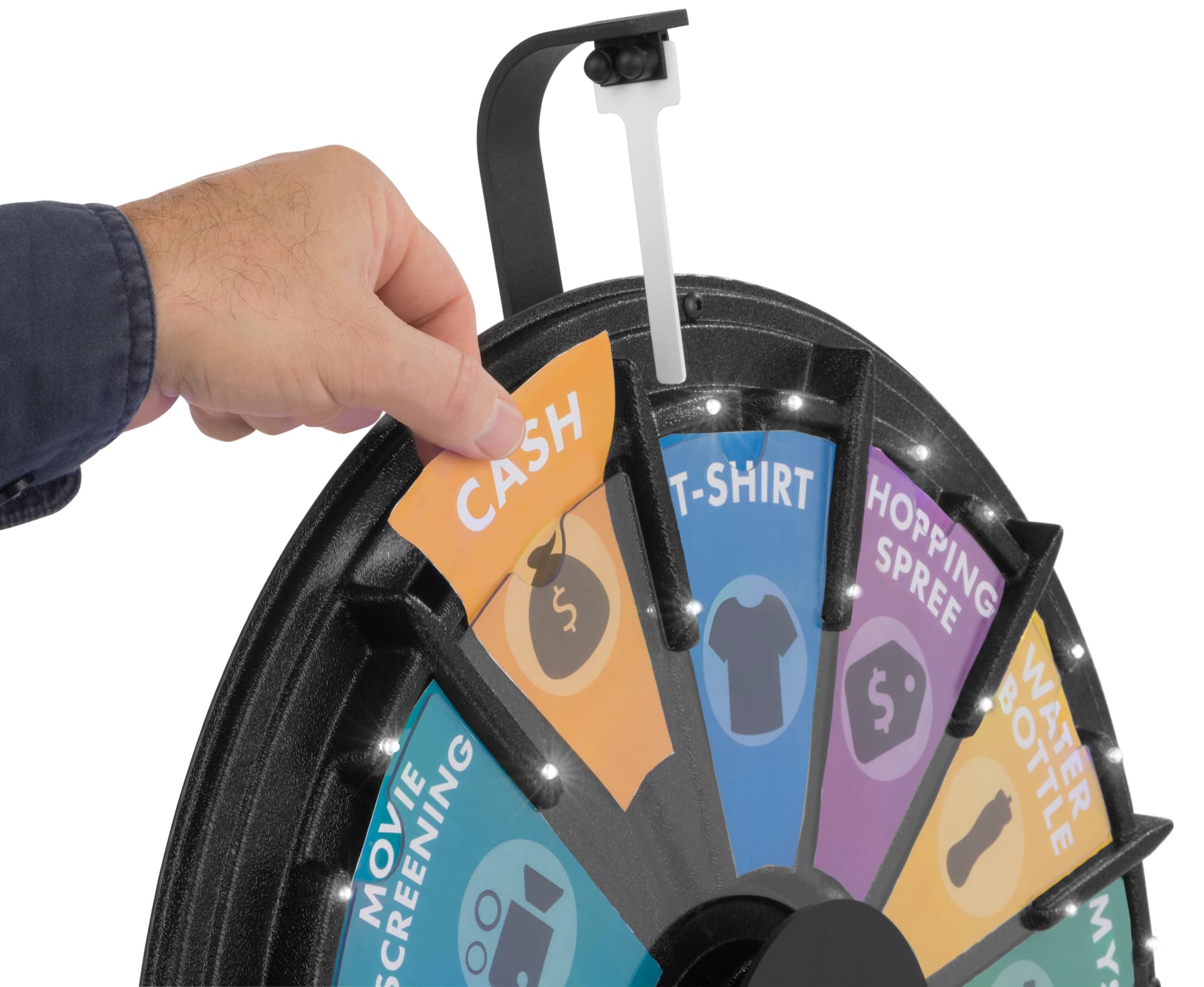 Mini Spinning Raffle Wheel, Downloadable Templates
