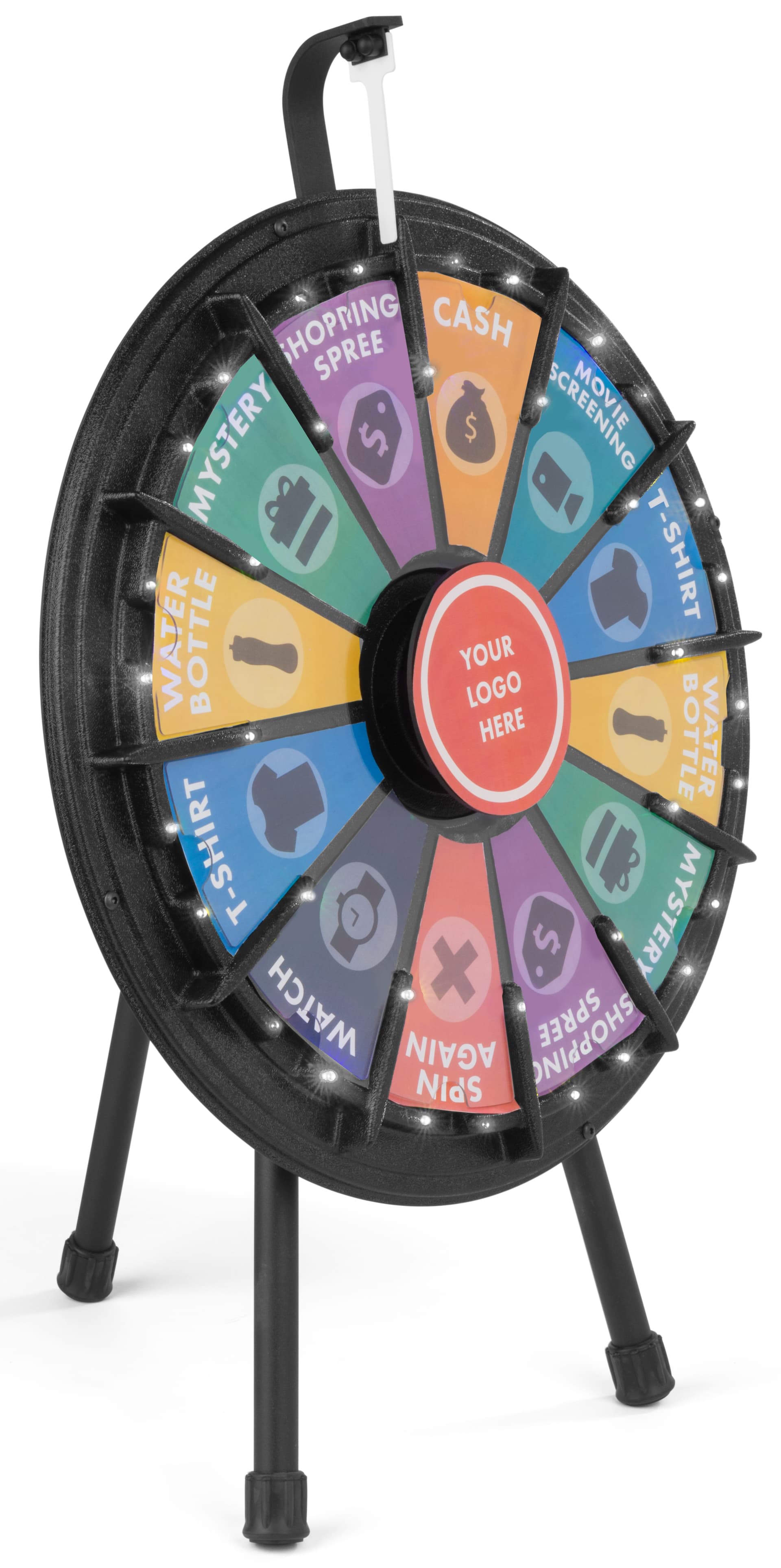 Mini Spinning Raffle Wheel, 20.5" Diameter
