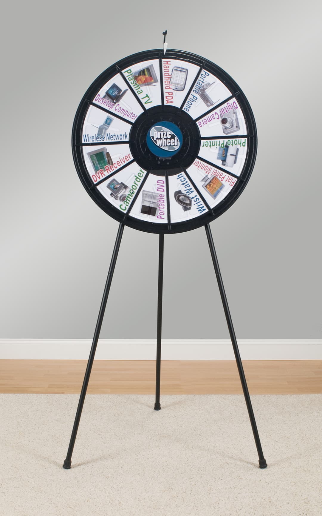 Spinning Game Wheel | Adjustable Legs for Floor or Tabletop | Displays2Go