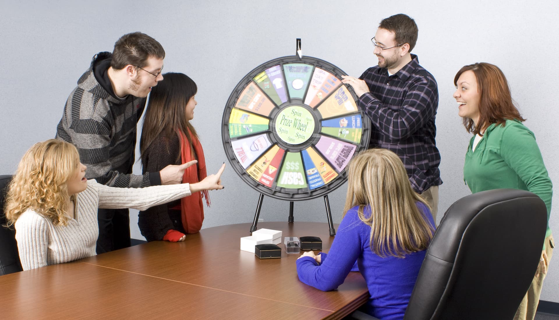 Spin Wheel Game | Tripod Countertop Stand & Clicker | Displays2Go