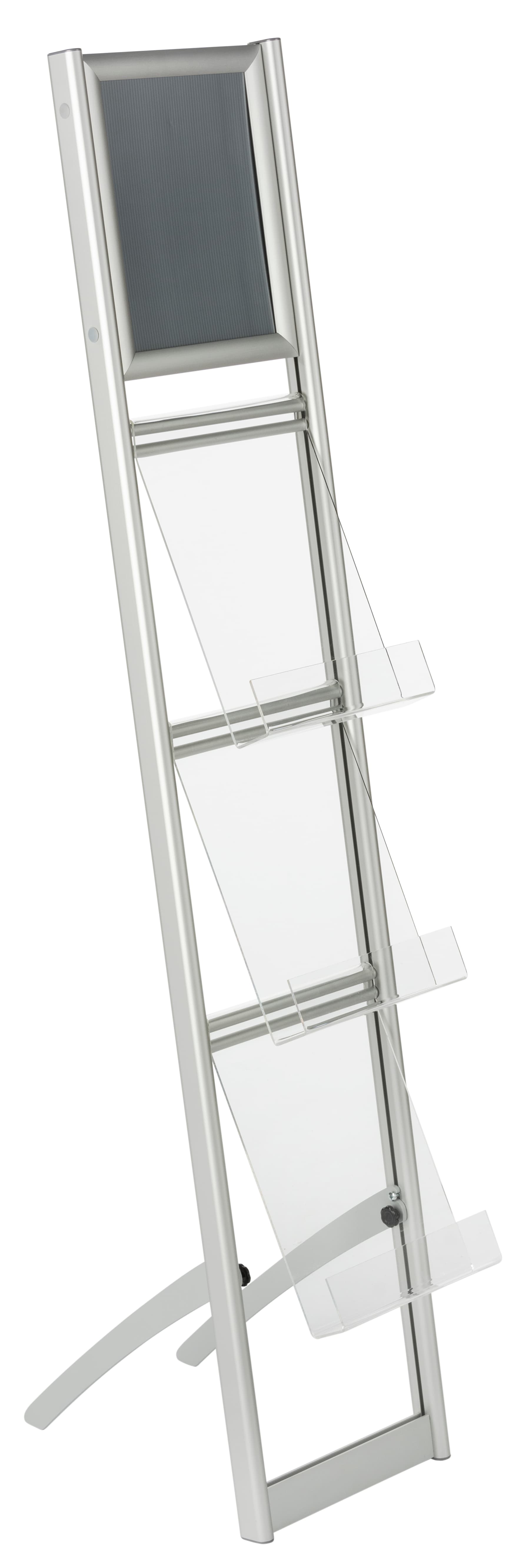 Collapsible Magazine Stand with Clear Pockets