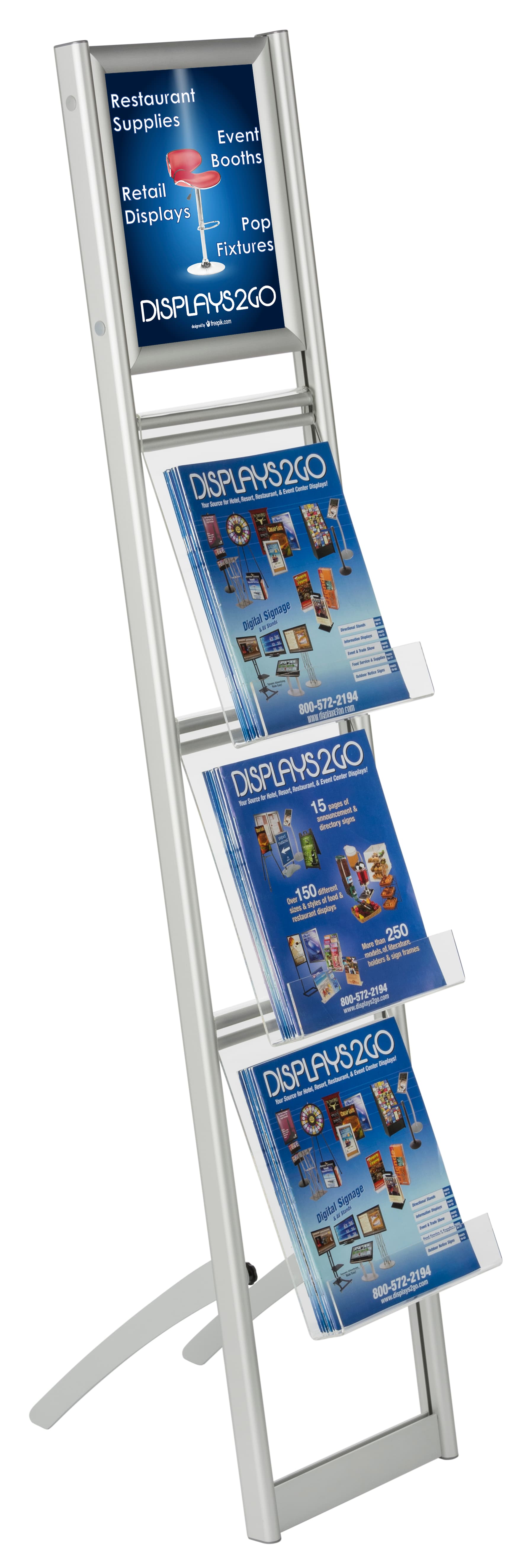 Floor Standing Collapsible Magazine Stand