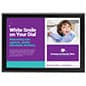 Wall Mounted Poster Holder, Snap Open Frame, Non-Glare Lens
