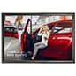 Wall Mounted Poster Holder, Snap Open Frame, Non-Glare Lens