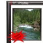 Wall Mounted Poster Holder, Snap Frame, Thin Profile, Non-Glare Lens