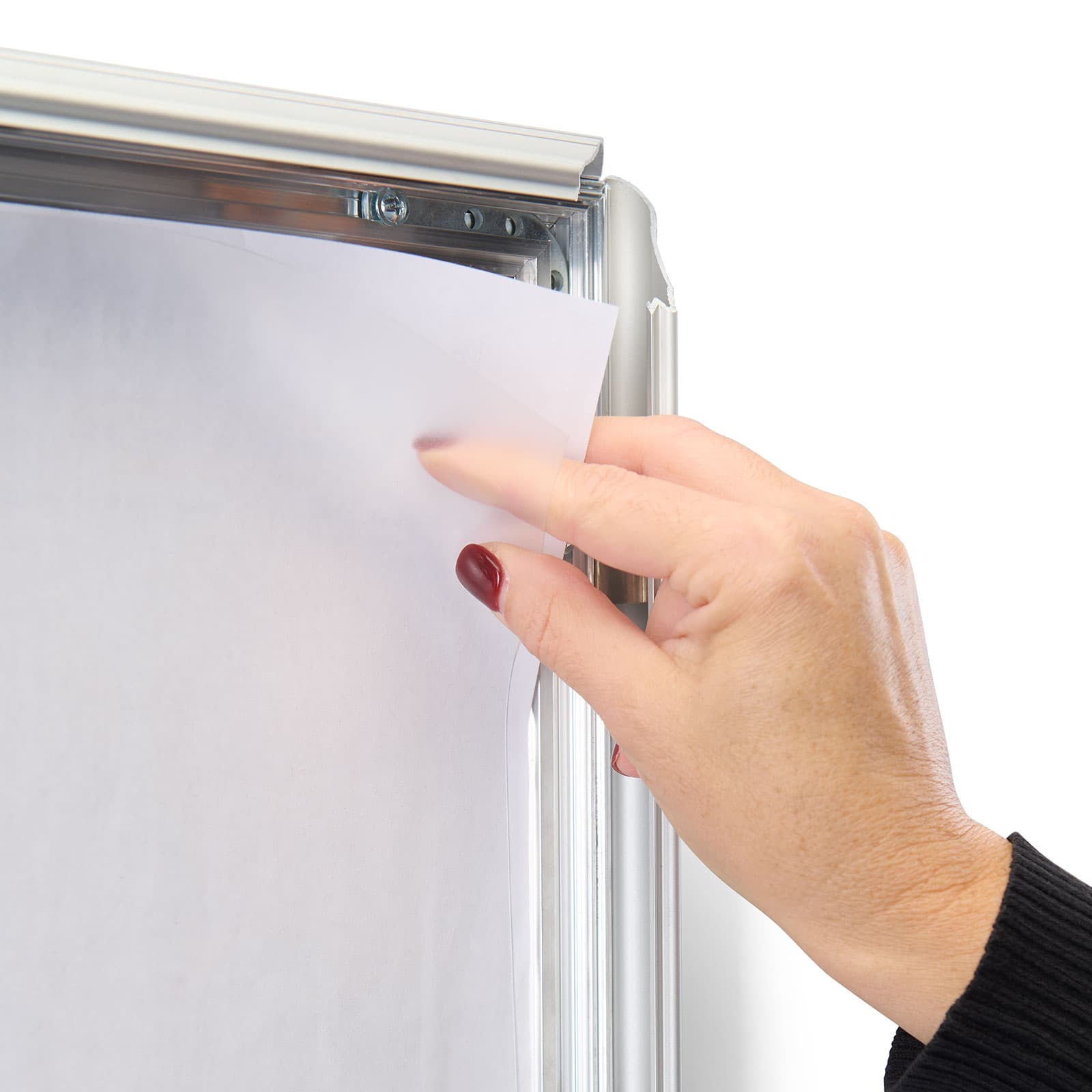 Non-glare poster lenses protect from dust and fingerprints