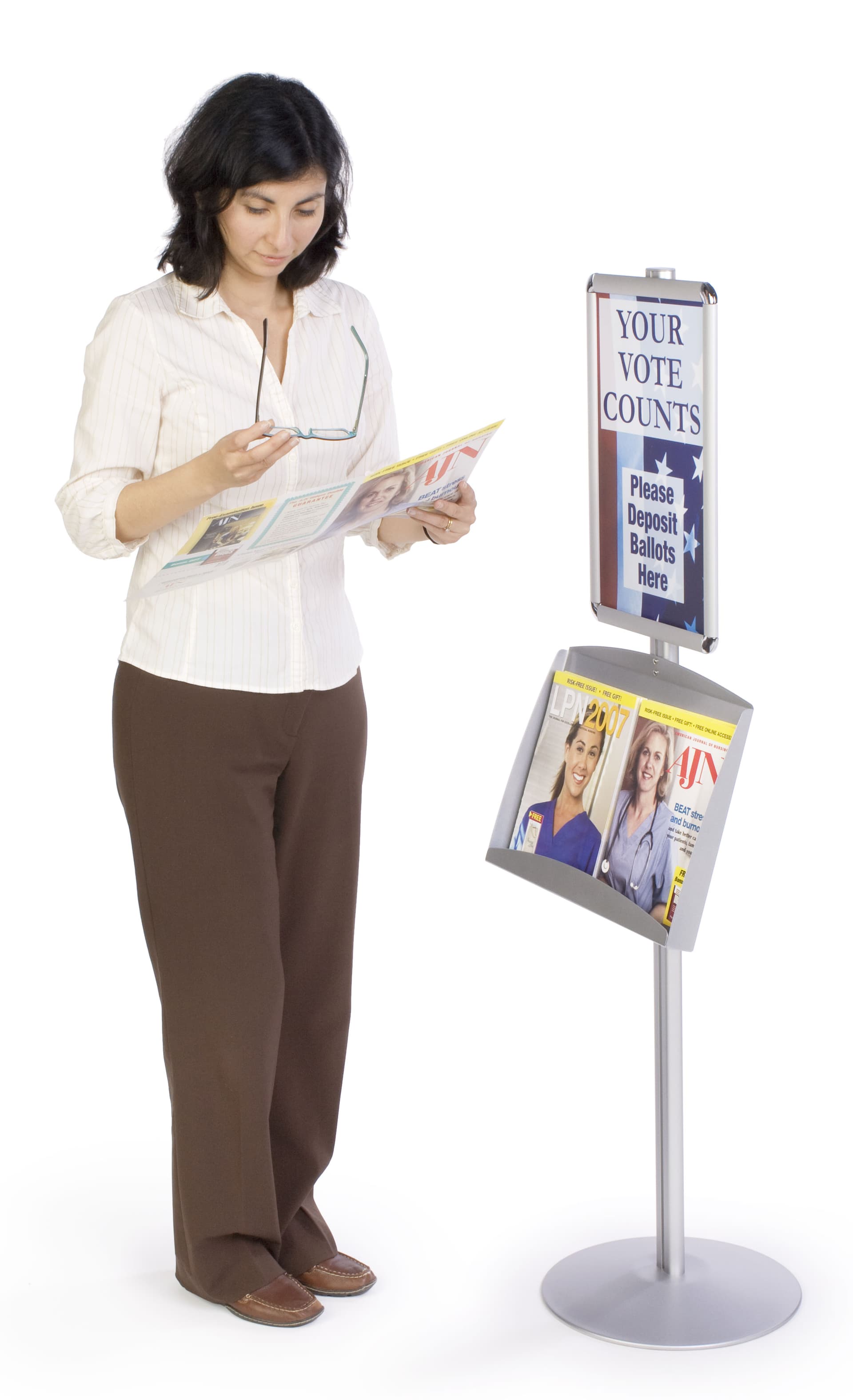 Sign Holders: w/Literature Pocket