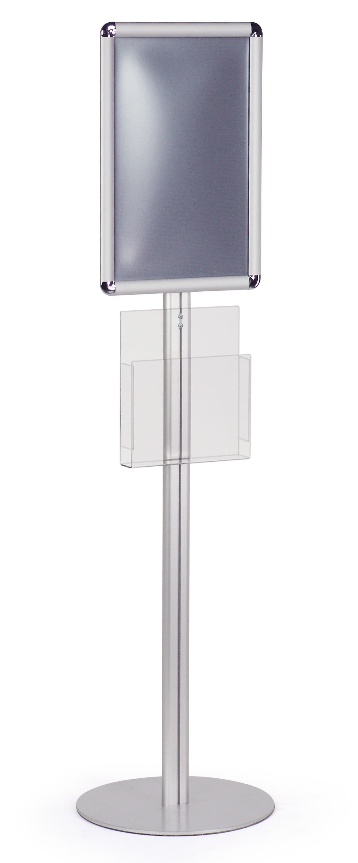 flyer holder with poster