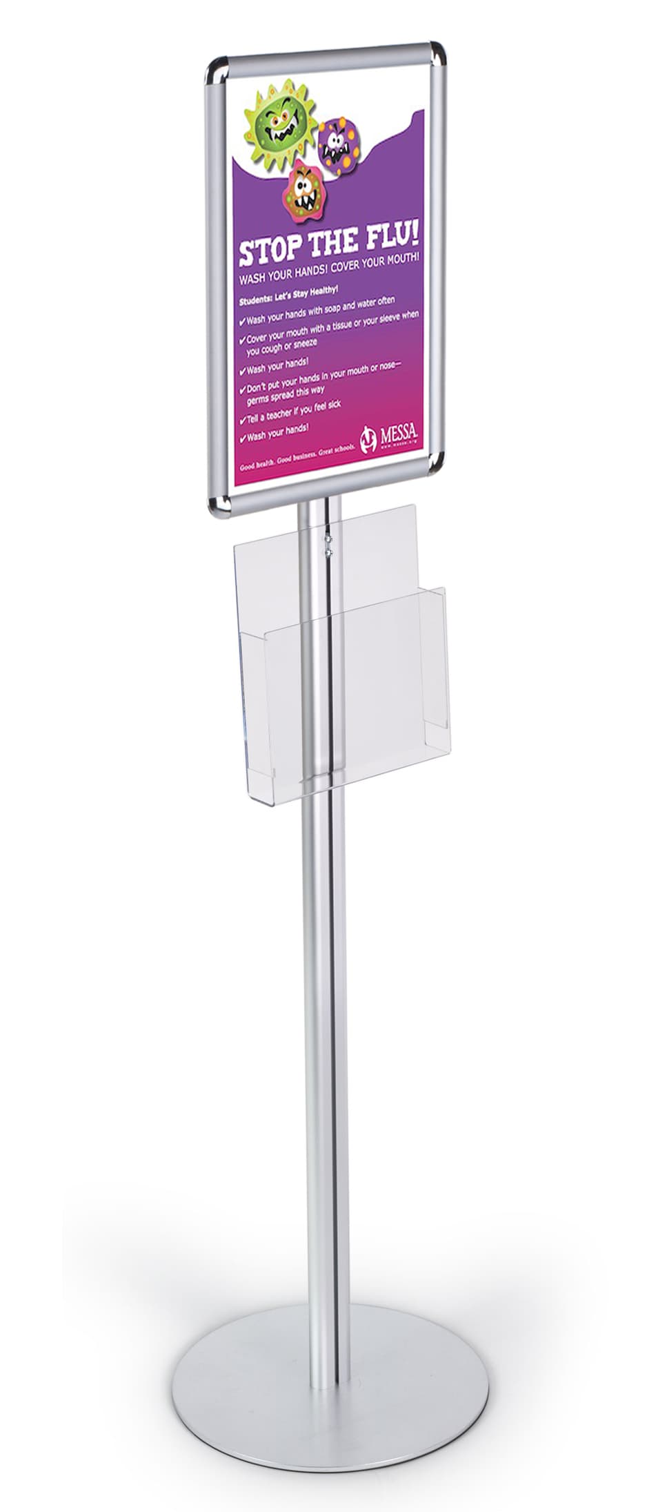 flyer holder with poster stand