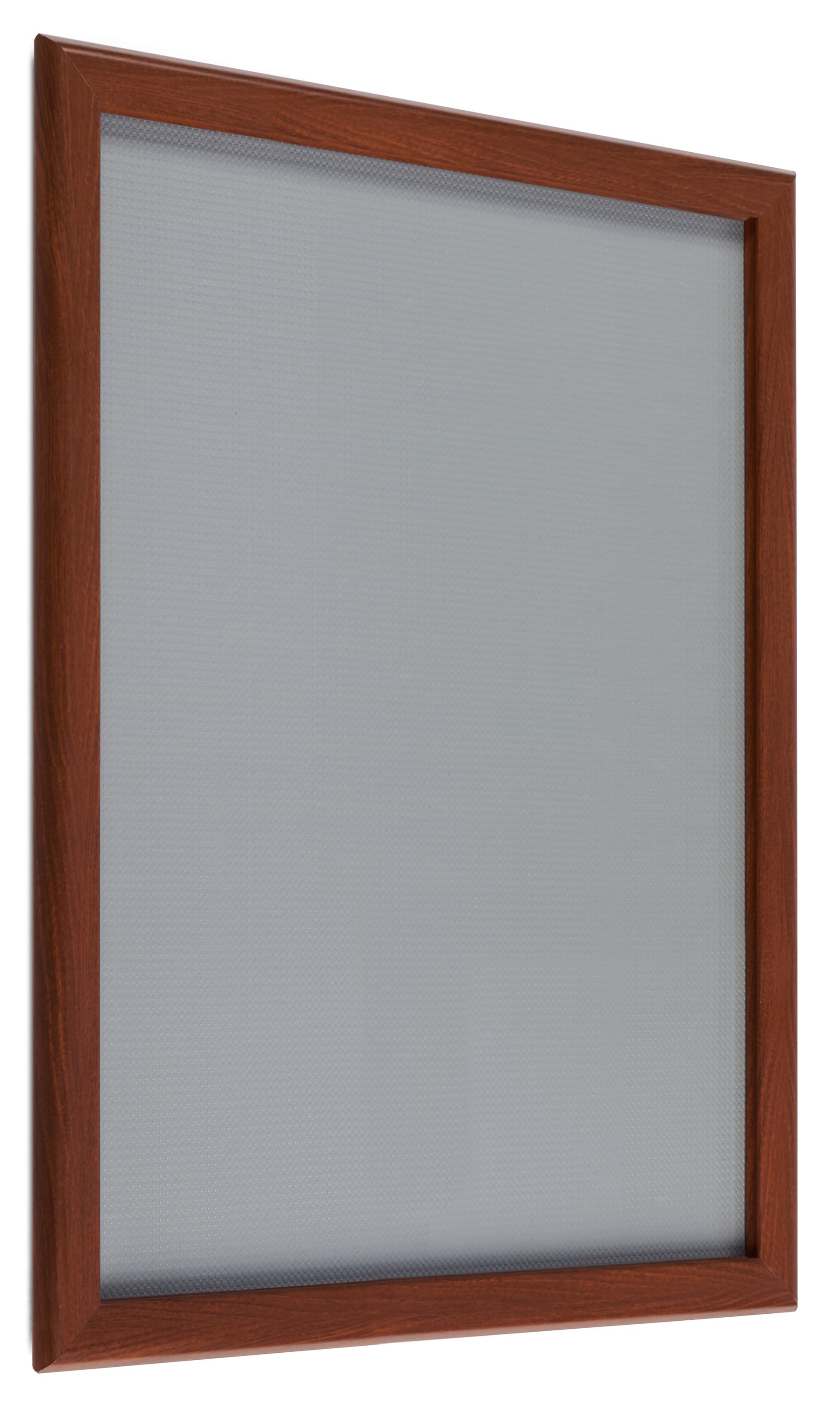 Faux wood poster snap wall frame with clear protective Lexan lens