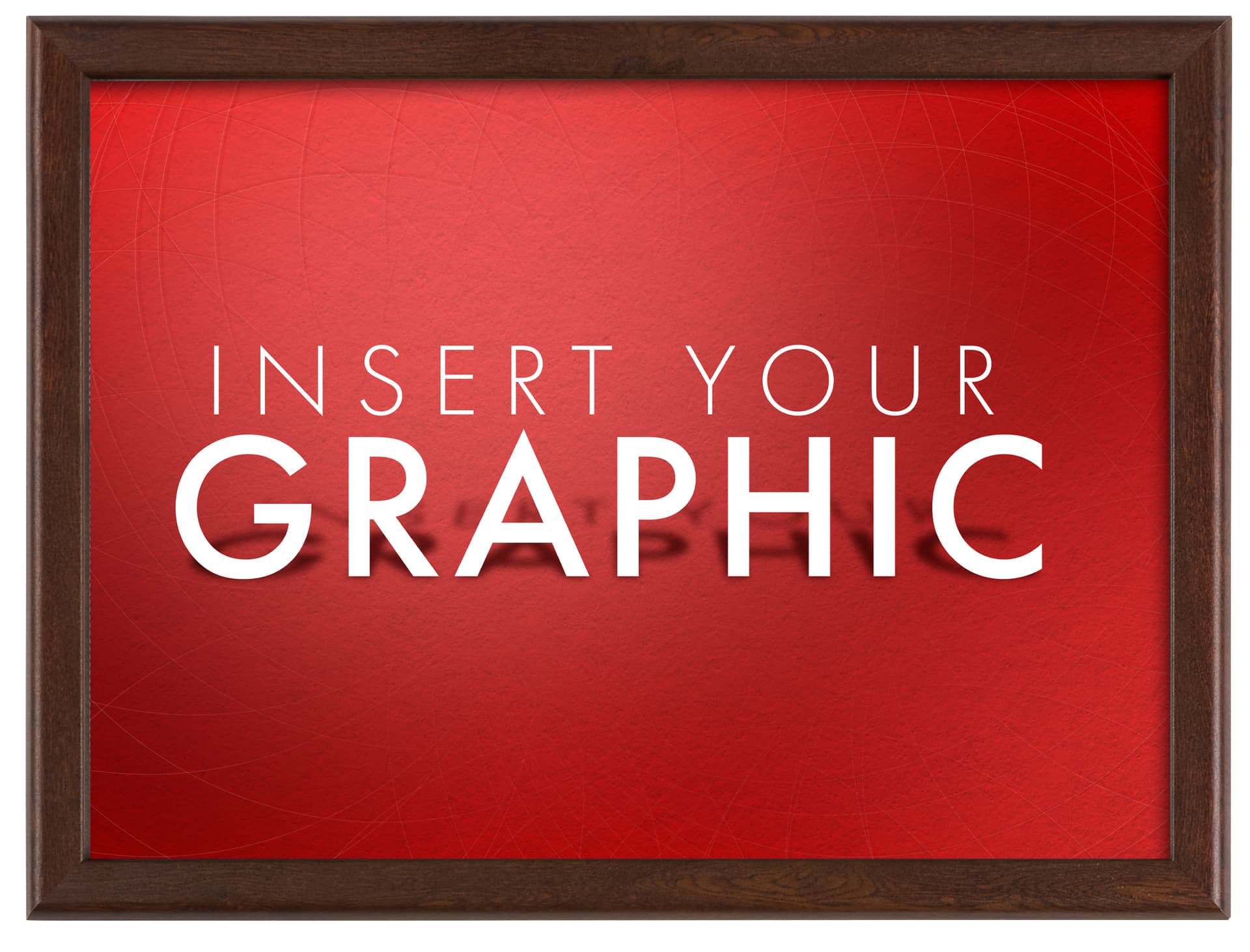 Wood effect wall snap poster frame with transparent non-glare lens 