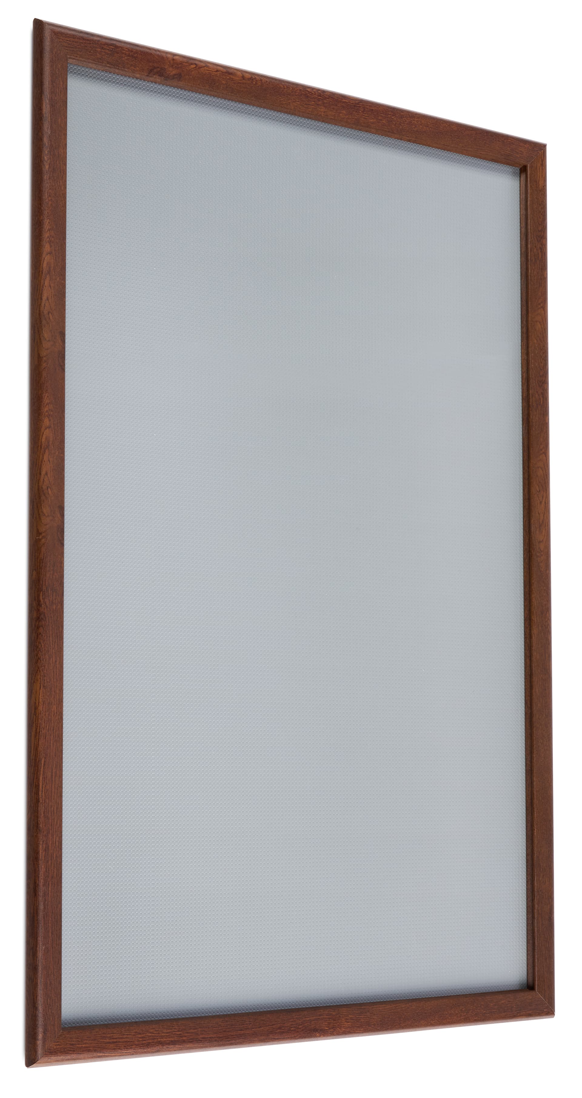 Wood effect wall snap poster frame with 24x36 aluminum build 