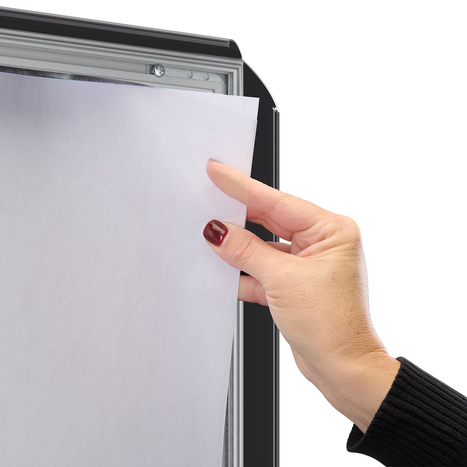 Non-glare lens comes standard with each frame