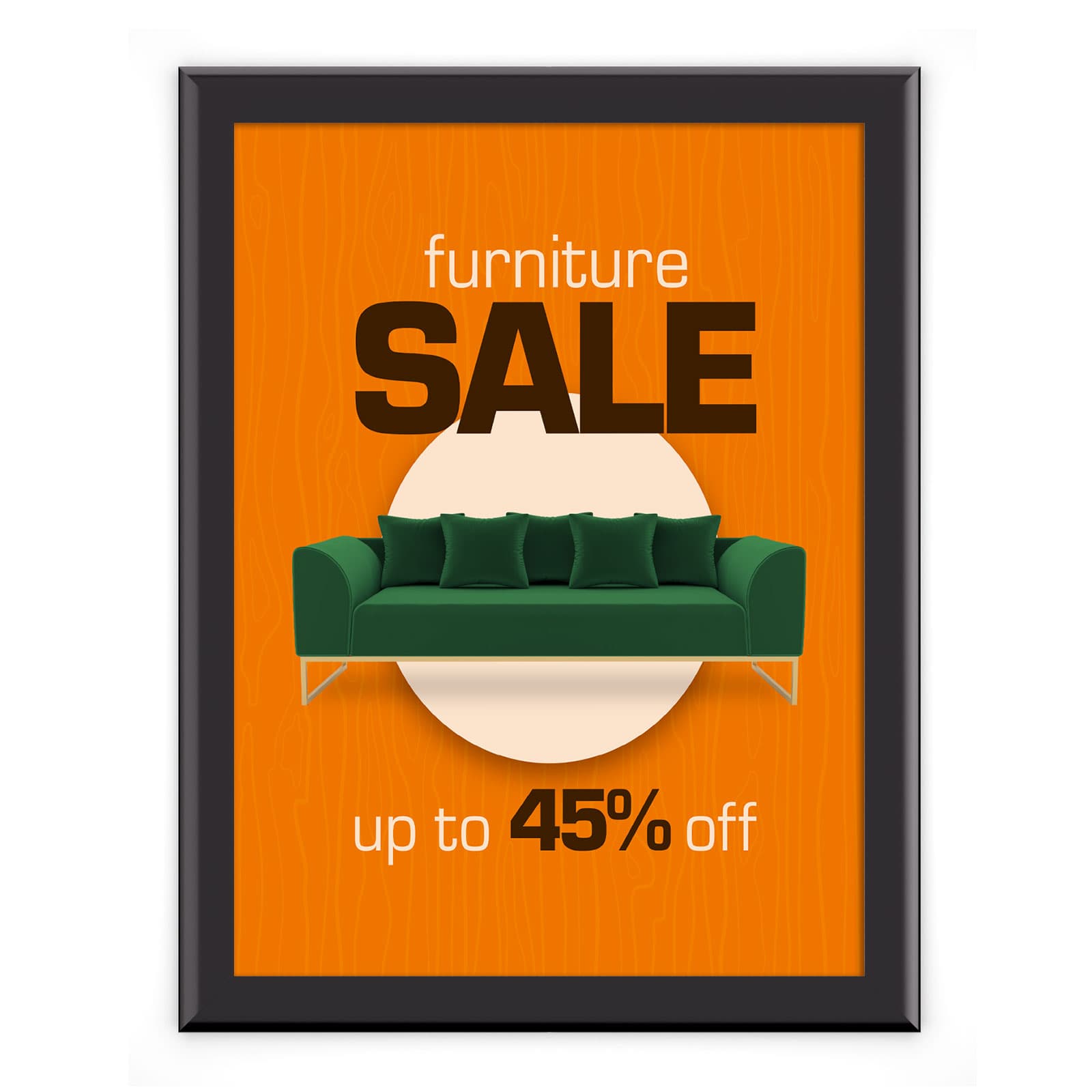 Snap frame fits standard 18x24 posters
