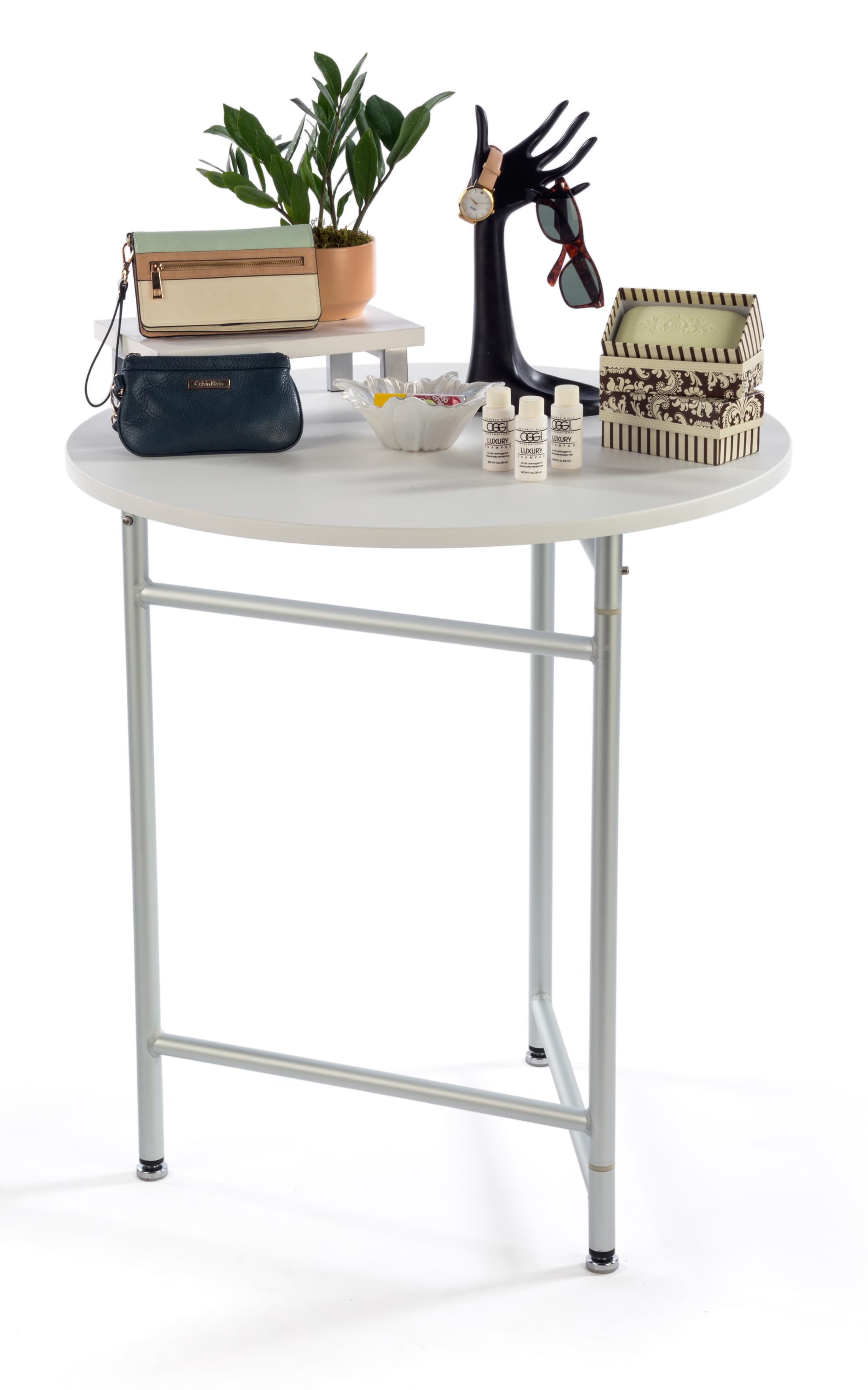 30” Trade Show Cocktail Table is Easy to Transport