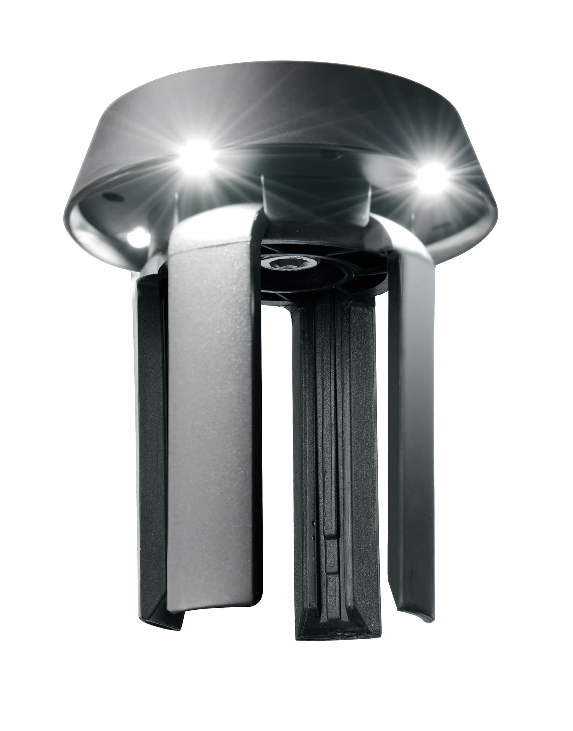 Stanchion mount LED light for indoor or outdoor use