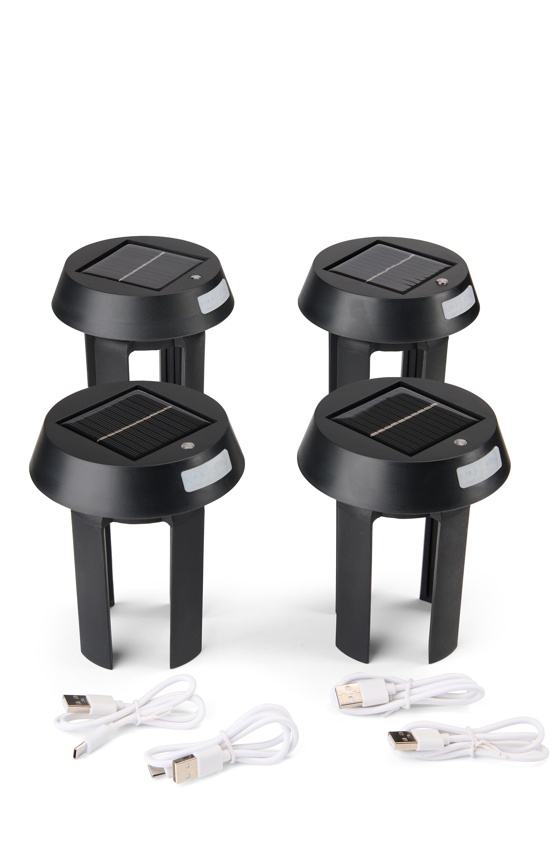 Stanchion mount LED light in four pack