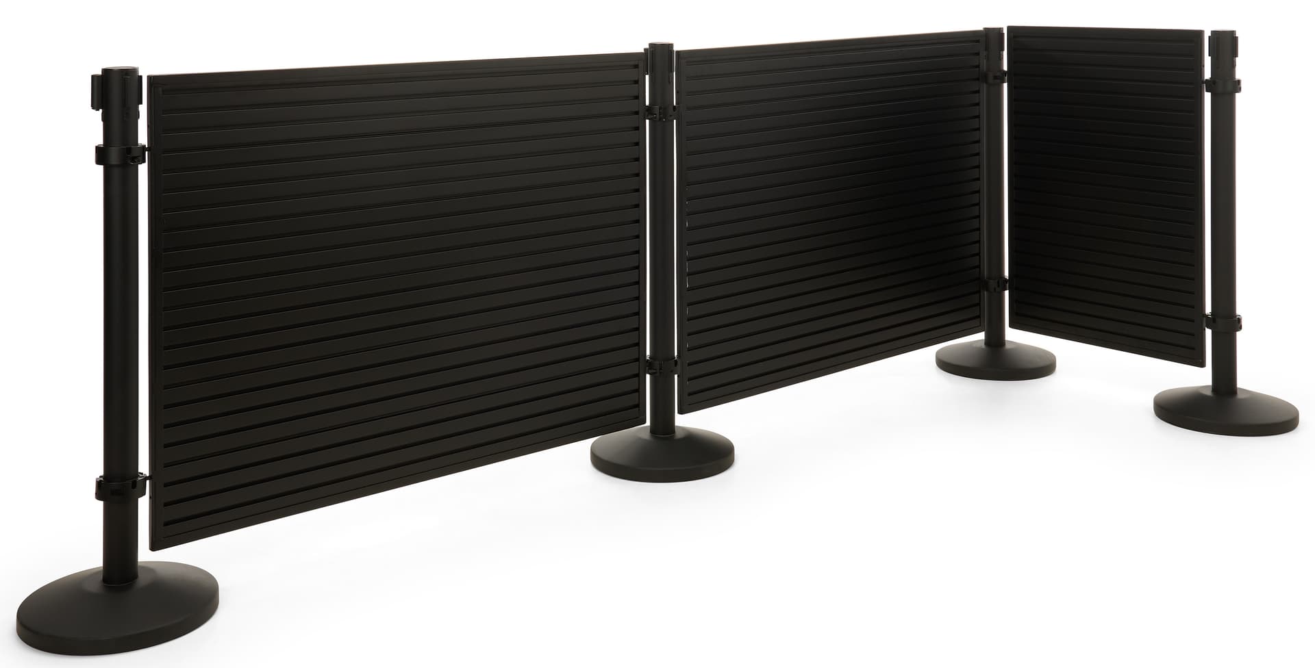 Slatwall merchandiser with two optional accessories 
