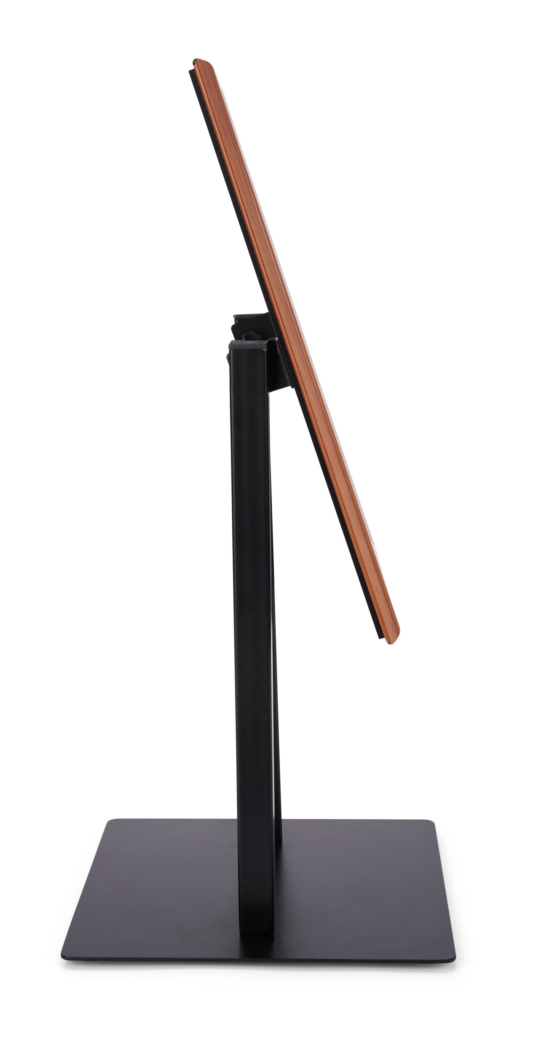 Portable countertop snap frame with tilting 11 x 17 viewing window