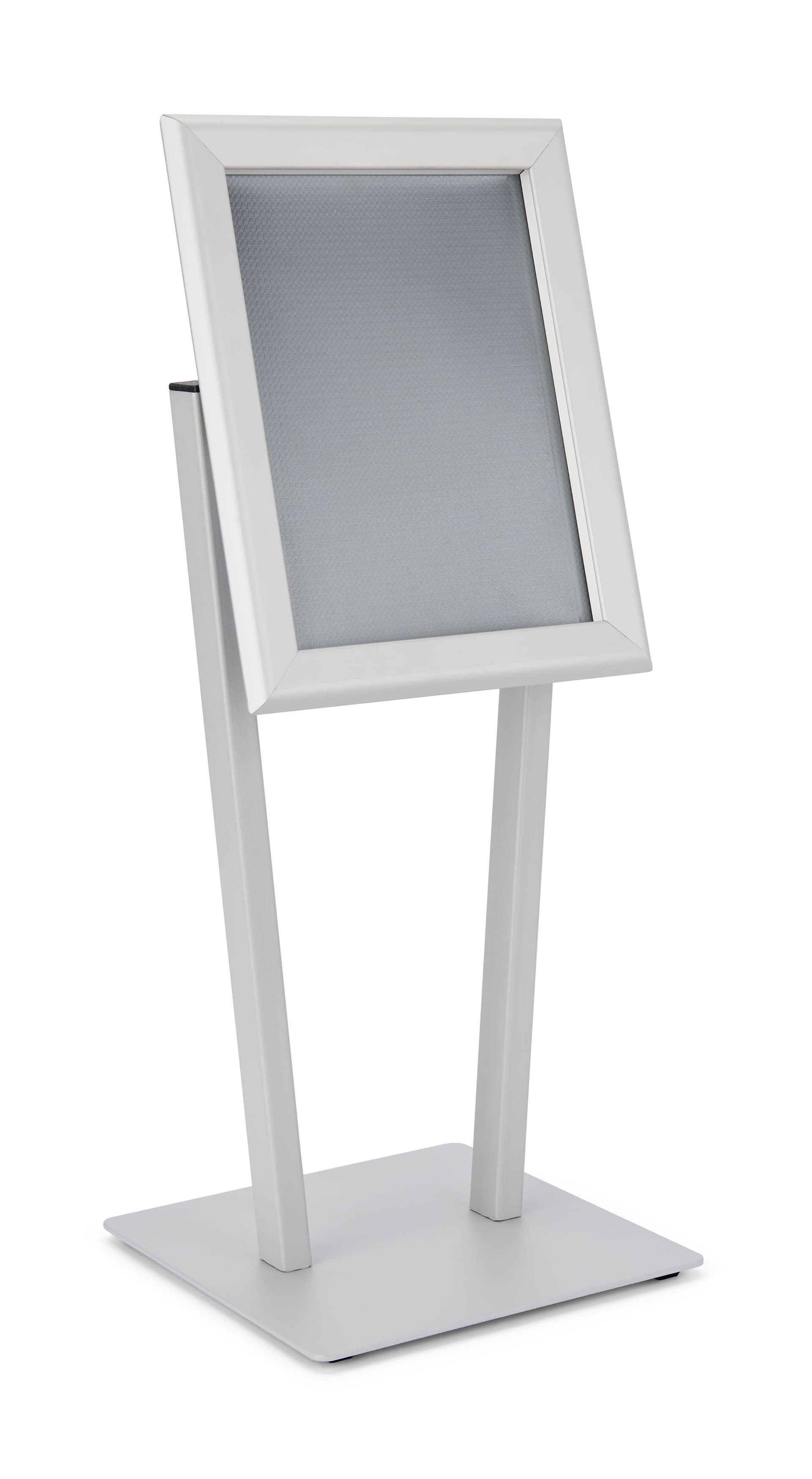Modern V-Shape stand  in matte silver finish
