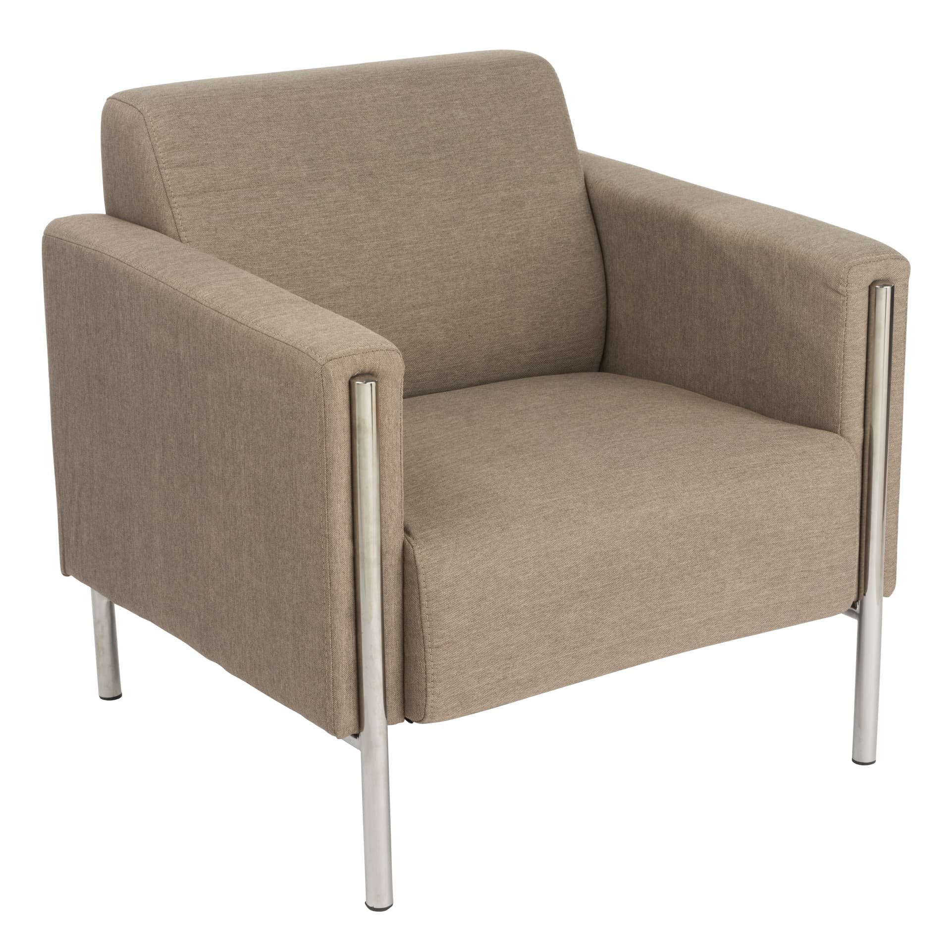Modern Reception Chair with Padded Cushions