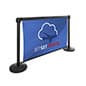 Retractable Banner for Stanchions, Single Sided, Custom Graphics - Black