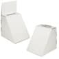 Cardboard Ballot Box, Removable Header, 8.5 x 11 Slanted Front - White