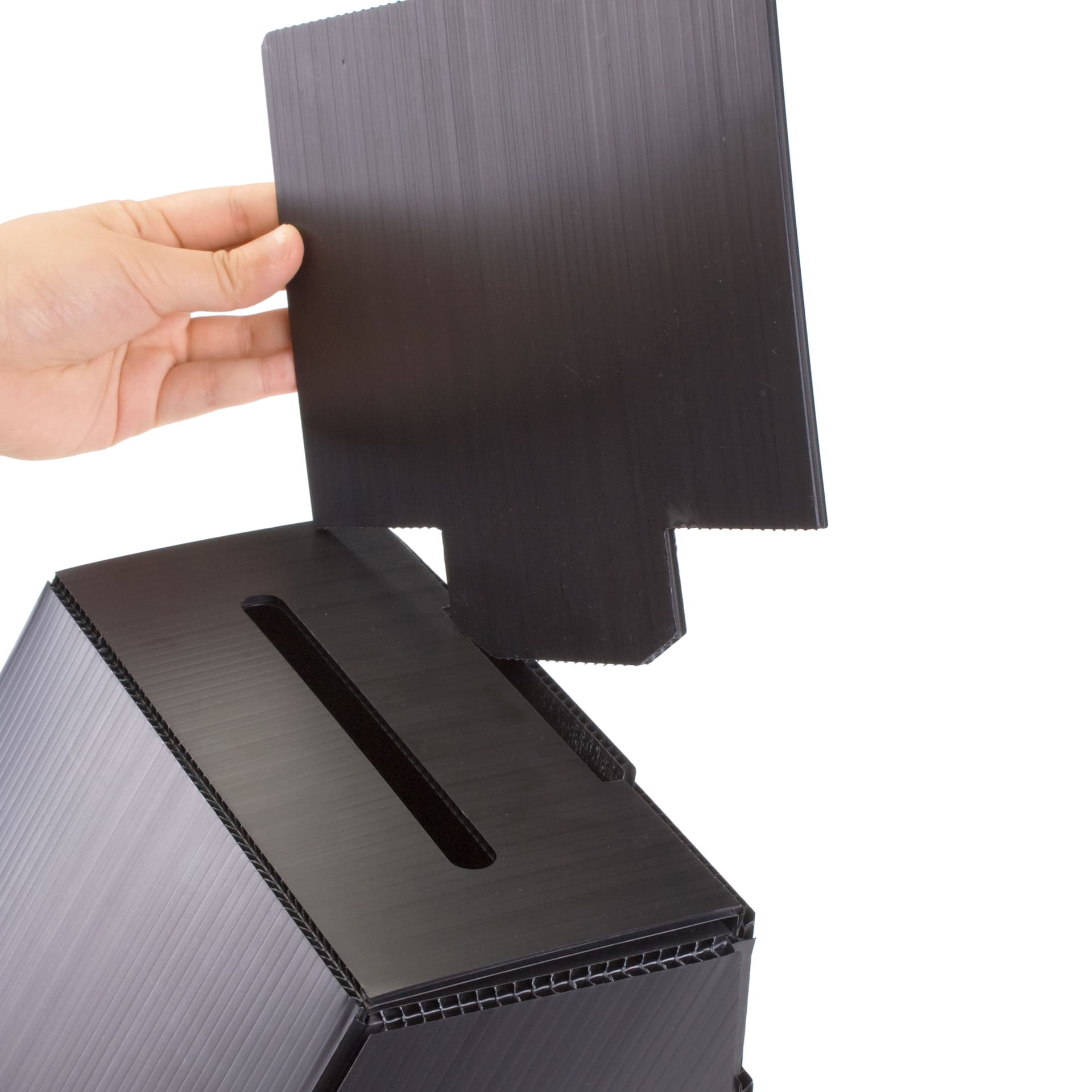 Donation Boxes: w/Removable Header