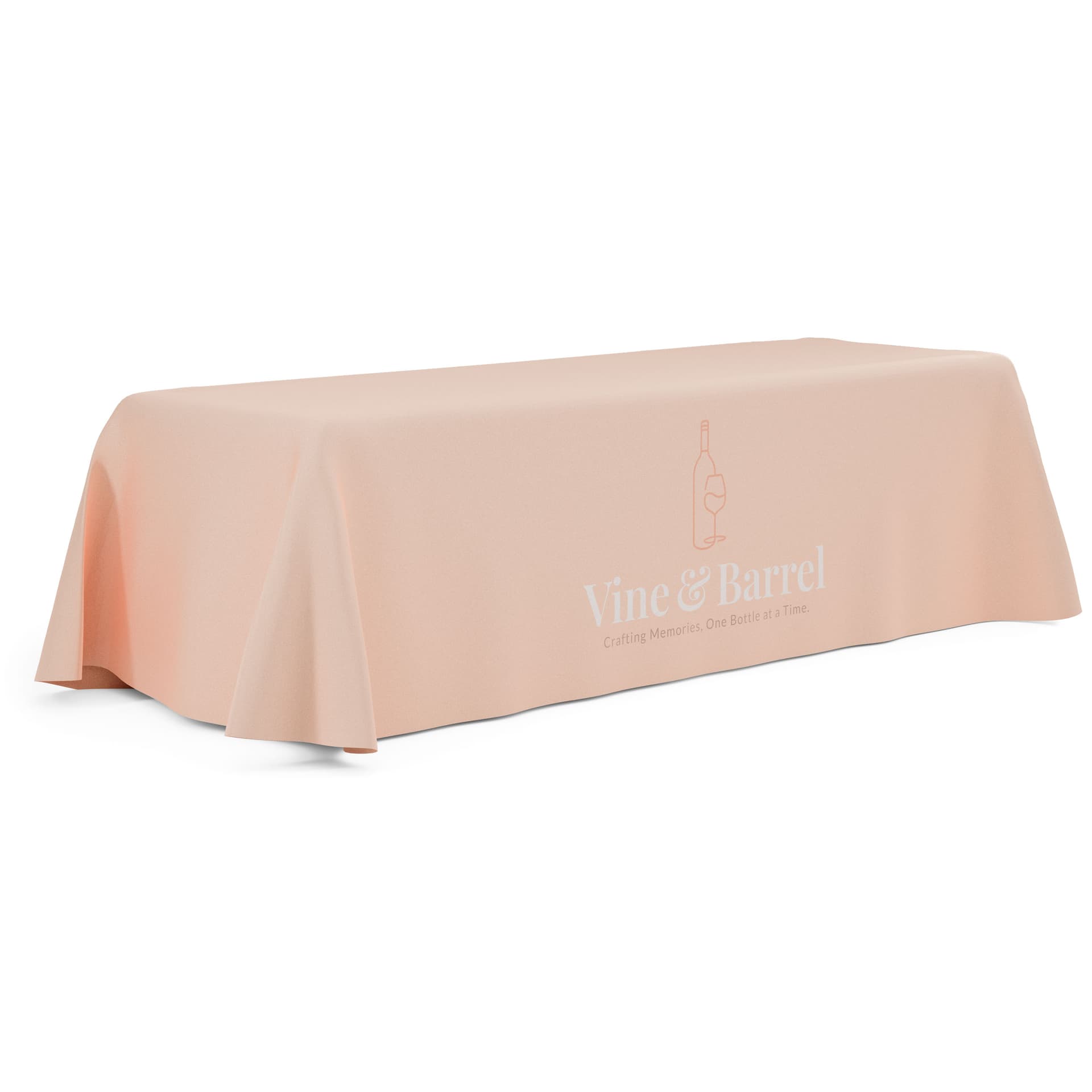 Custom rectangle table cover with custom branding