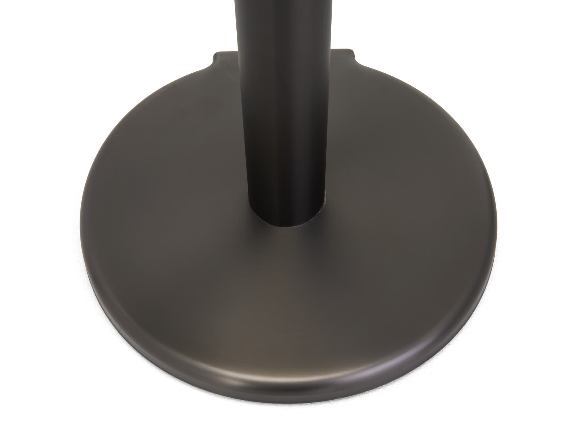 These retractable belt stanchions have a weighted base