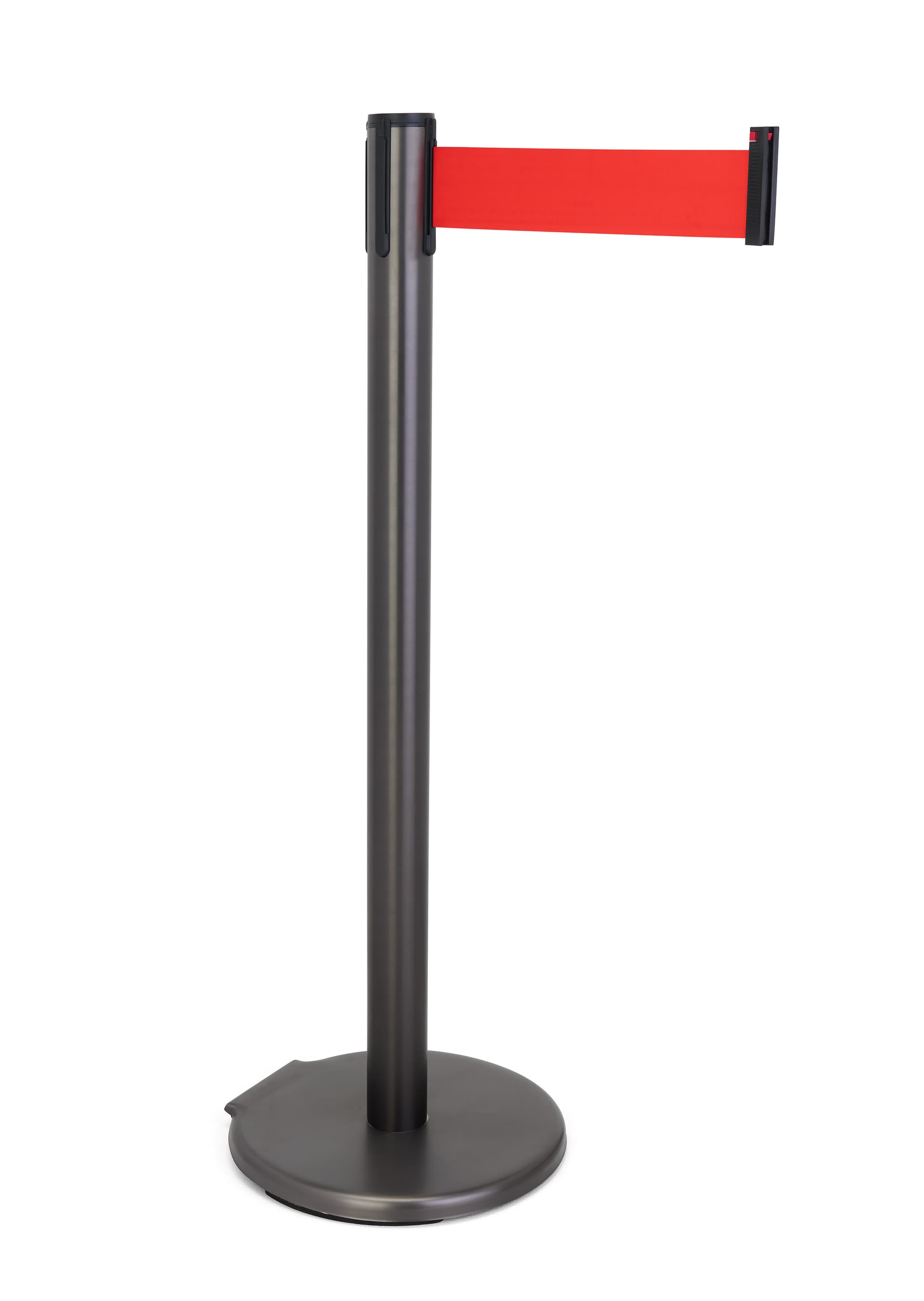 These retractable belt stanchions are easy to assemble 