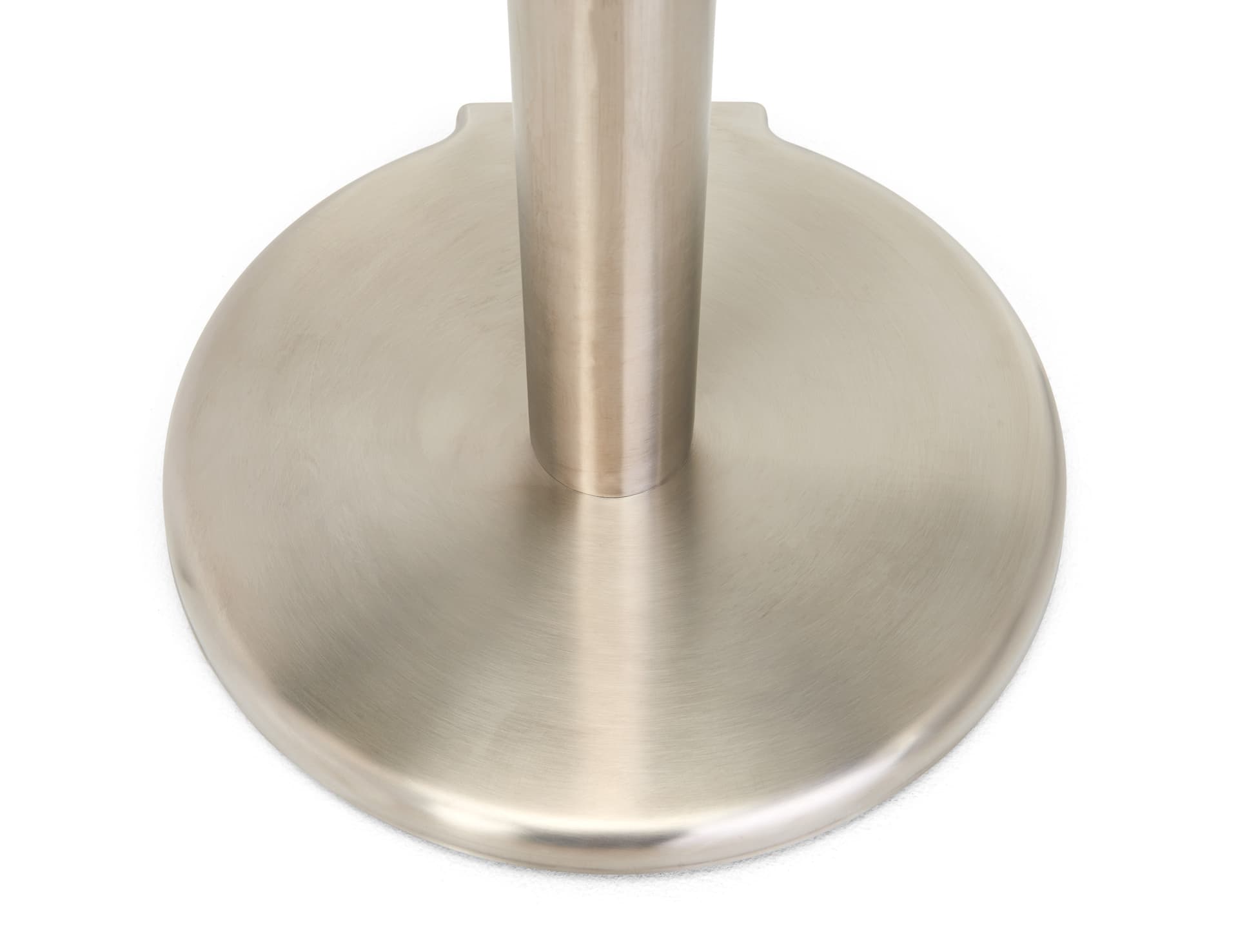These retractable belt stanchions have brushed silver base