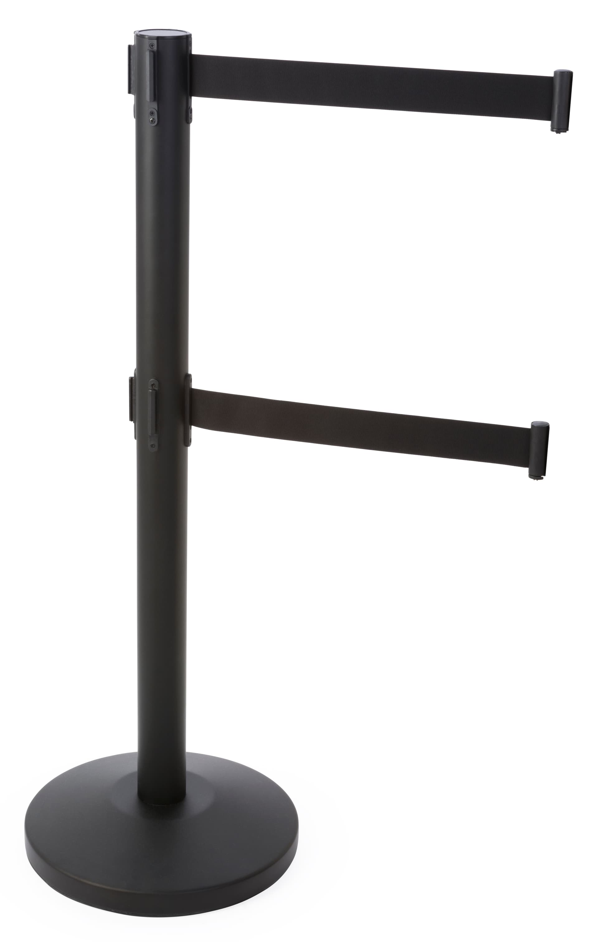 Retractable Dual Belt Receiver, Black