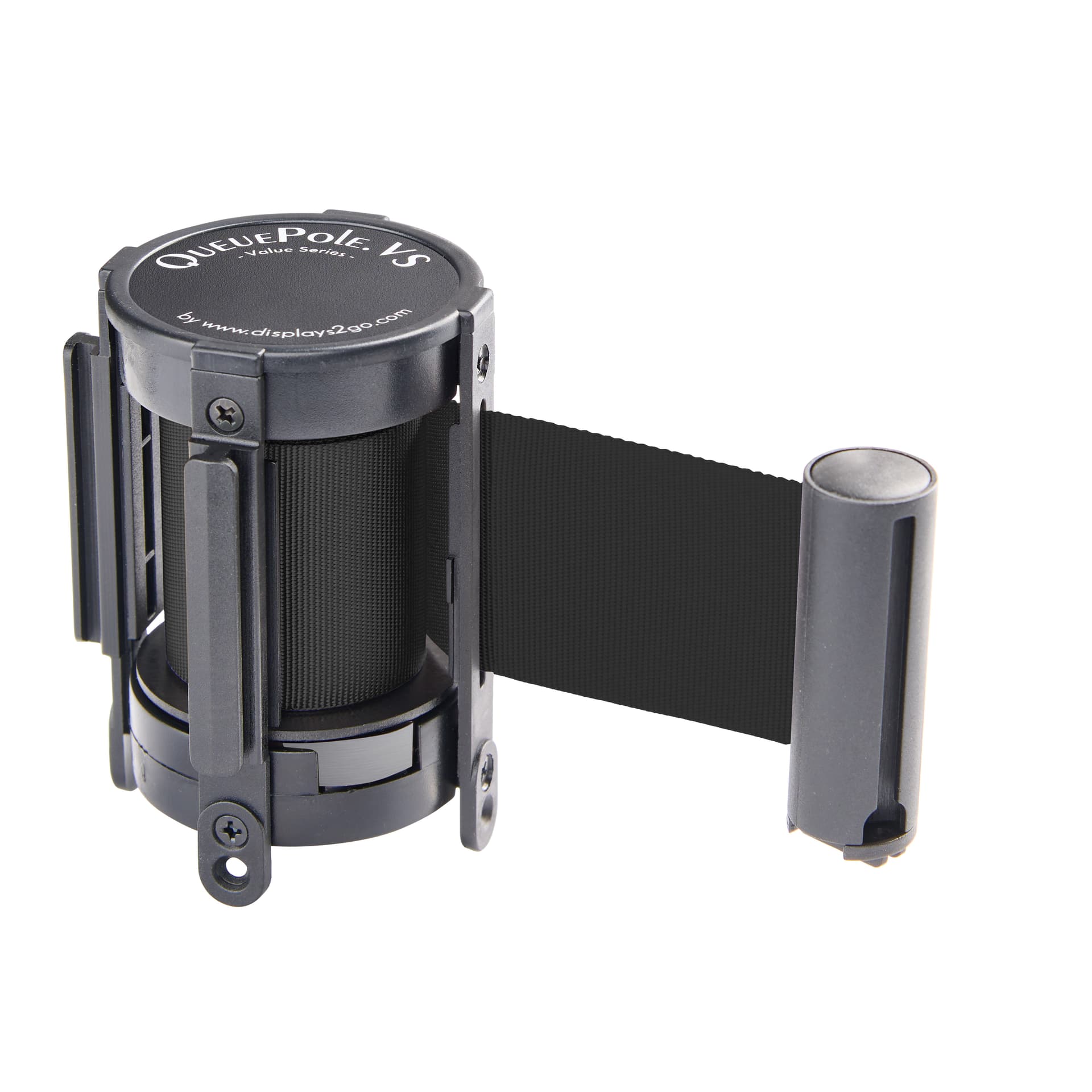 Retractable barrier stanchion with quick and easy assembly