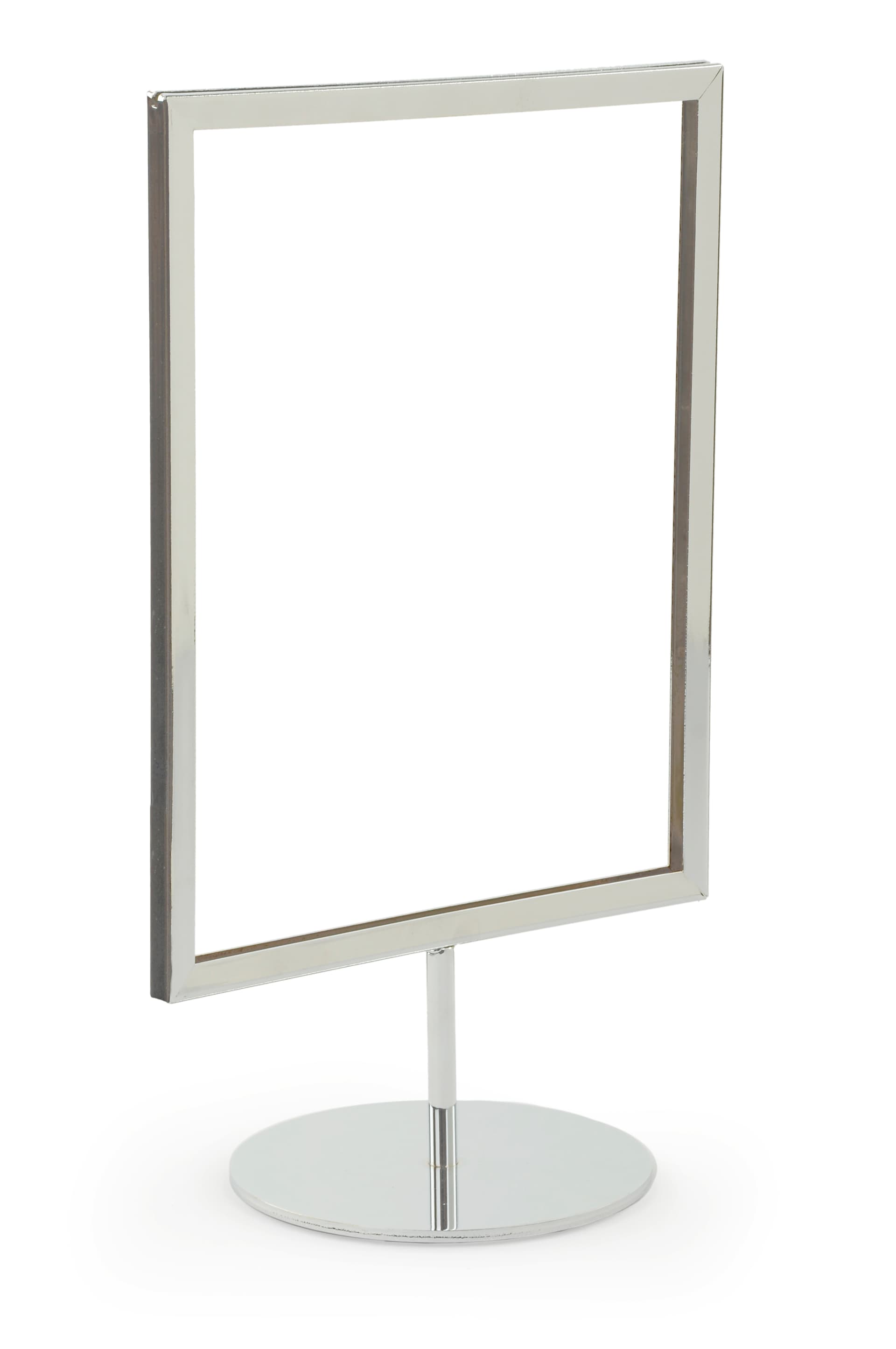 Chrome 8.5 x 11 Tabletop Sign Stand