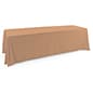 6' or 8' Polyester Table Cloth, Closed Back - Solid Color