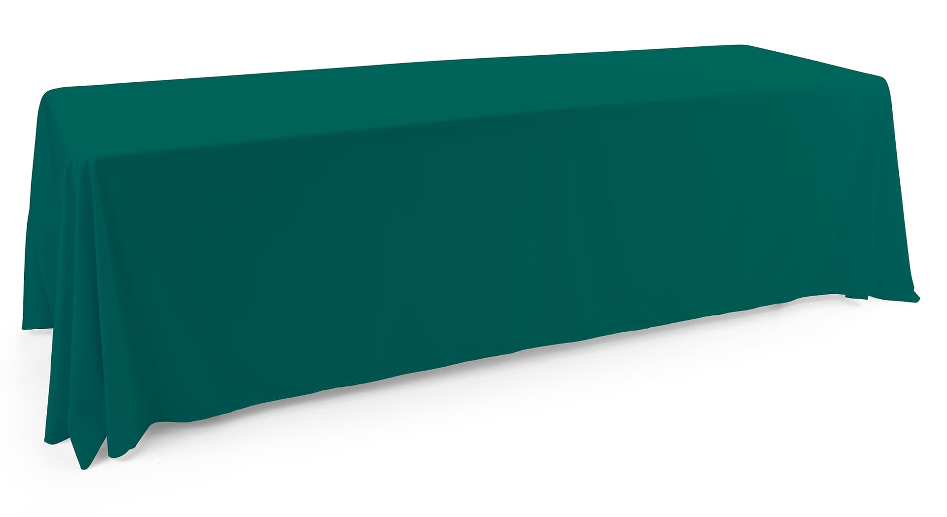 Polyester table cover with green color 