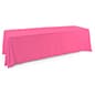 6' or 8' Polyester Table Cloth, Closed Back - Solid Color