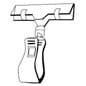 4-inch Clip-on Sign Holder for 1-in Edges, Holds 0.25" Cardstock, Set of 100 - Clear