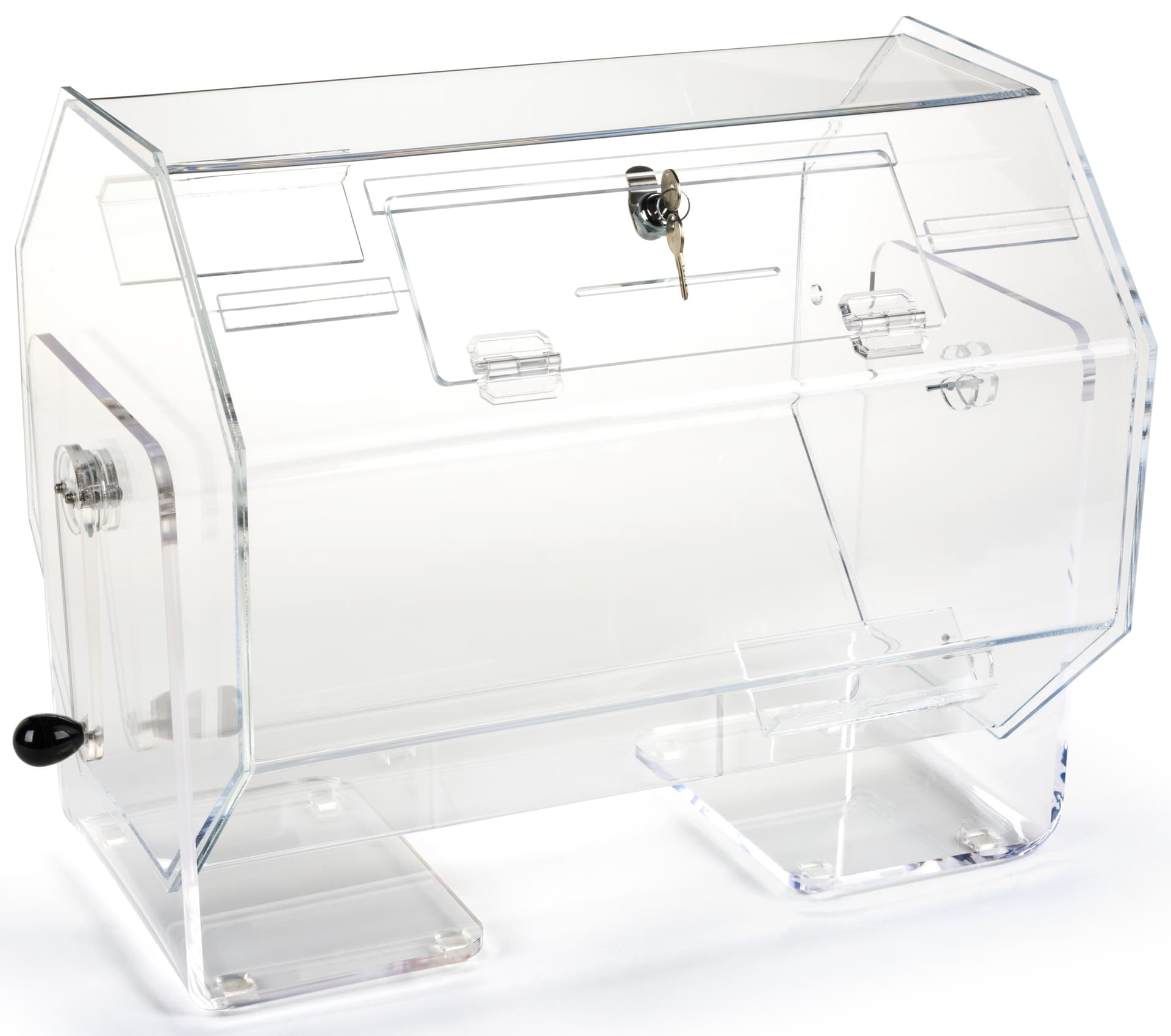 Raffle Ticket Tumbler with Hinged Door