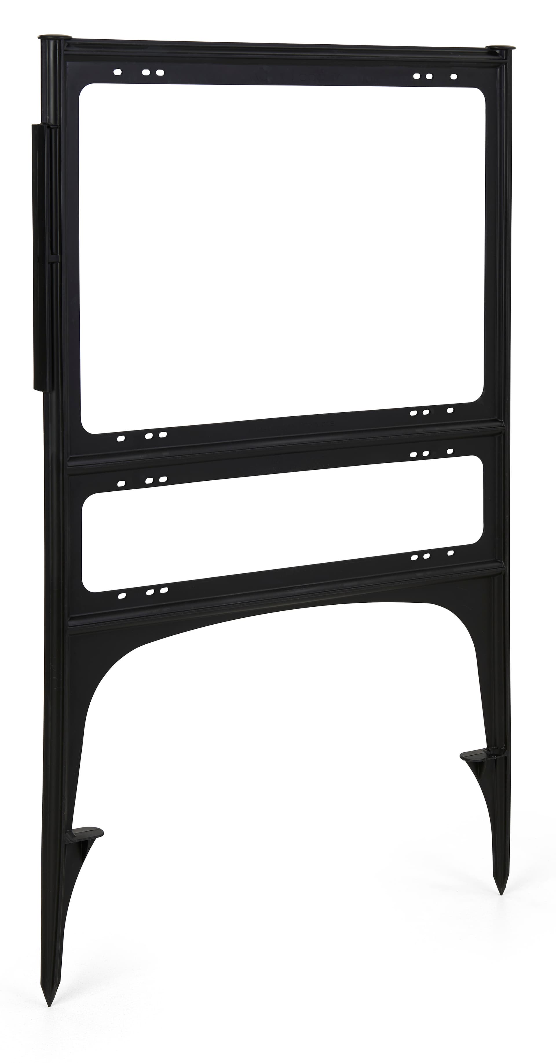 Plastic real estate sign stands with black matte finish 