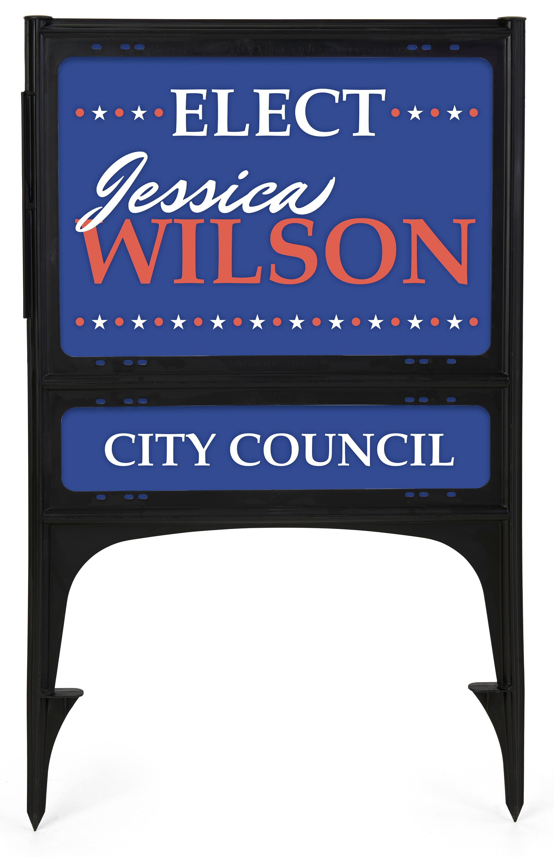 Custom sign insert for RE1824SBK yard sign with weatherproof design 