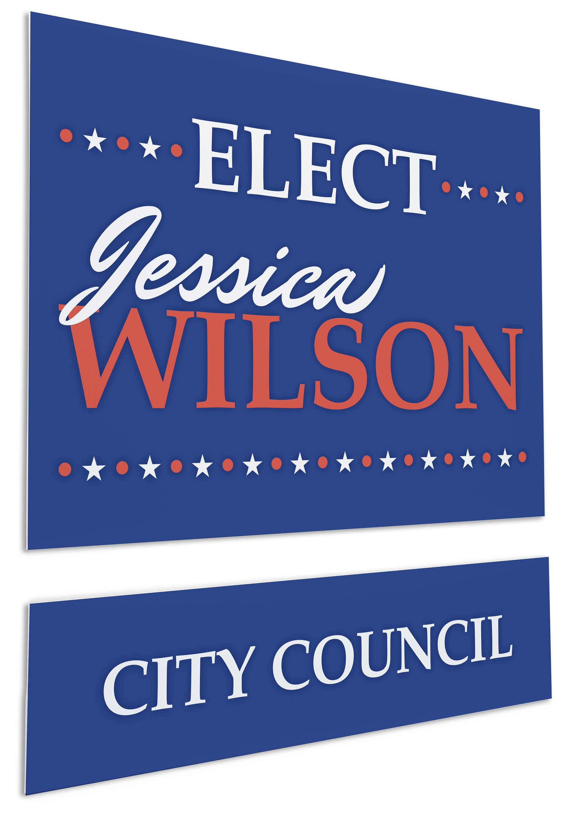 Custom sign insert for RE1824SBK yard sign with full color graphics