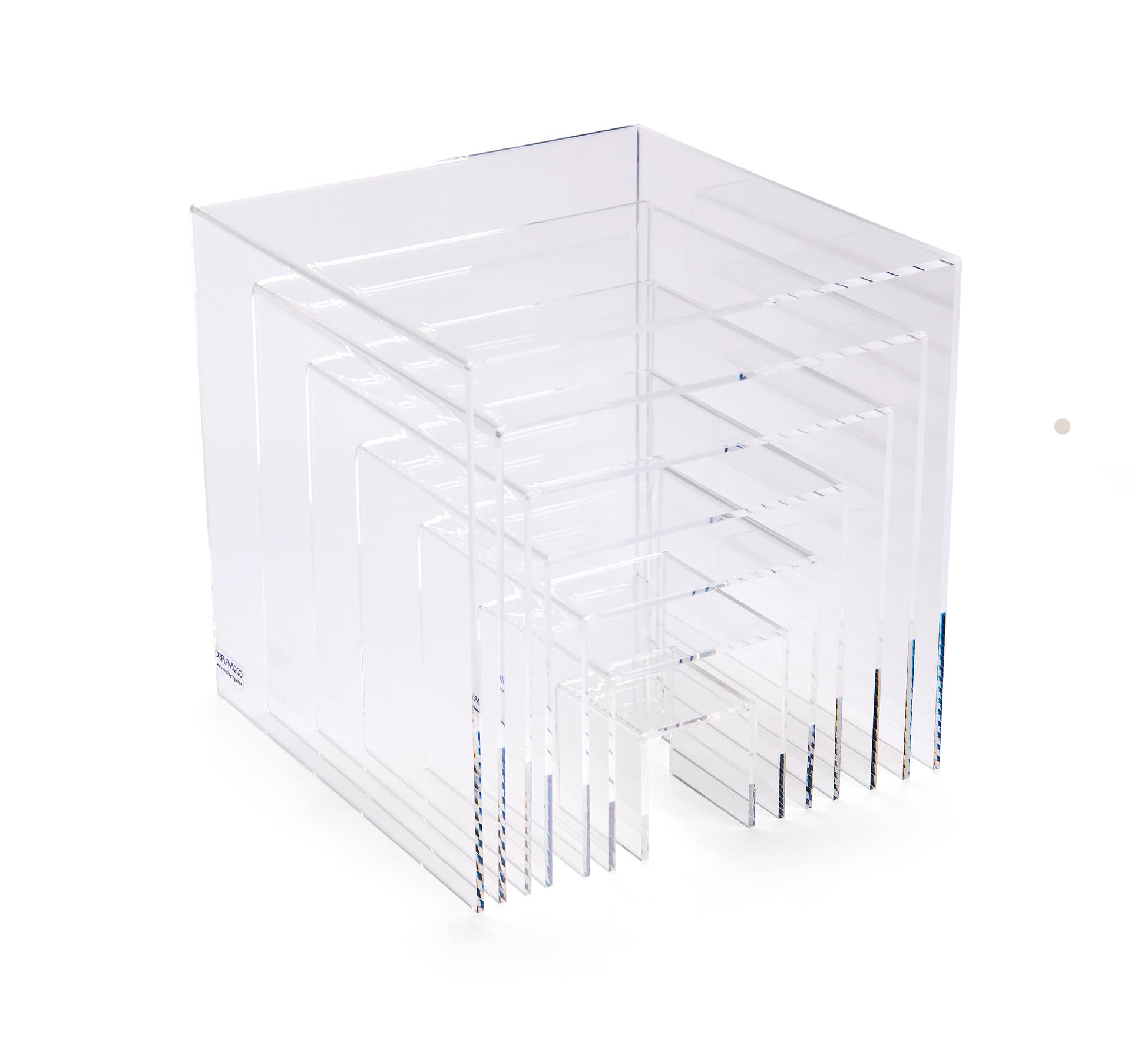 Acrylic Display Risers with Nesting Abilities 