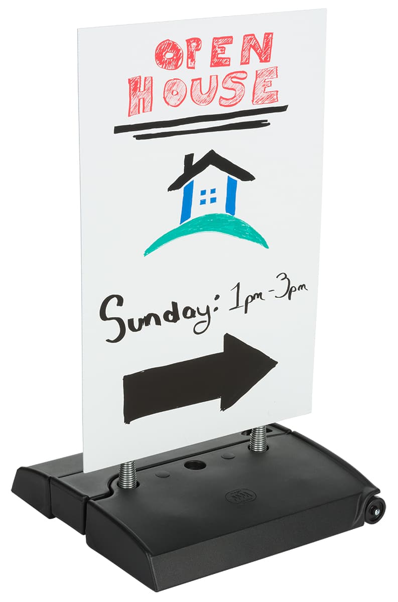 Spring Loaded Sidewalk Sign | Tilt and Roll Base | Displays2Go